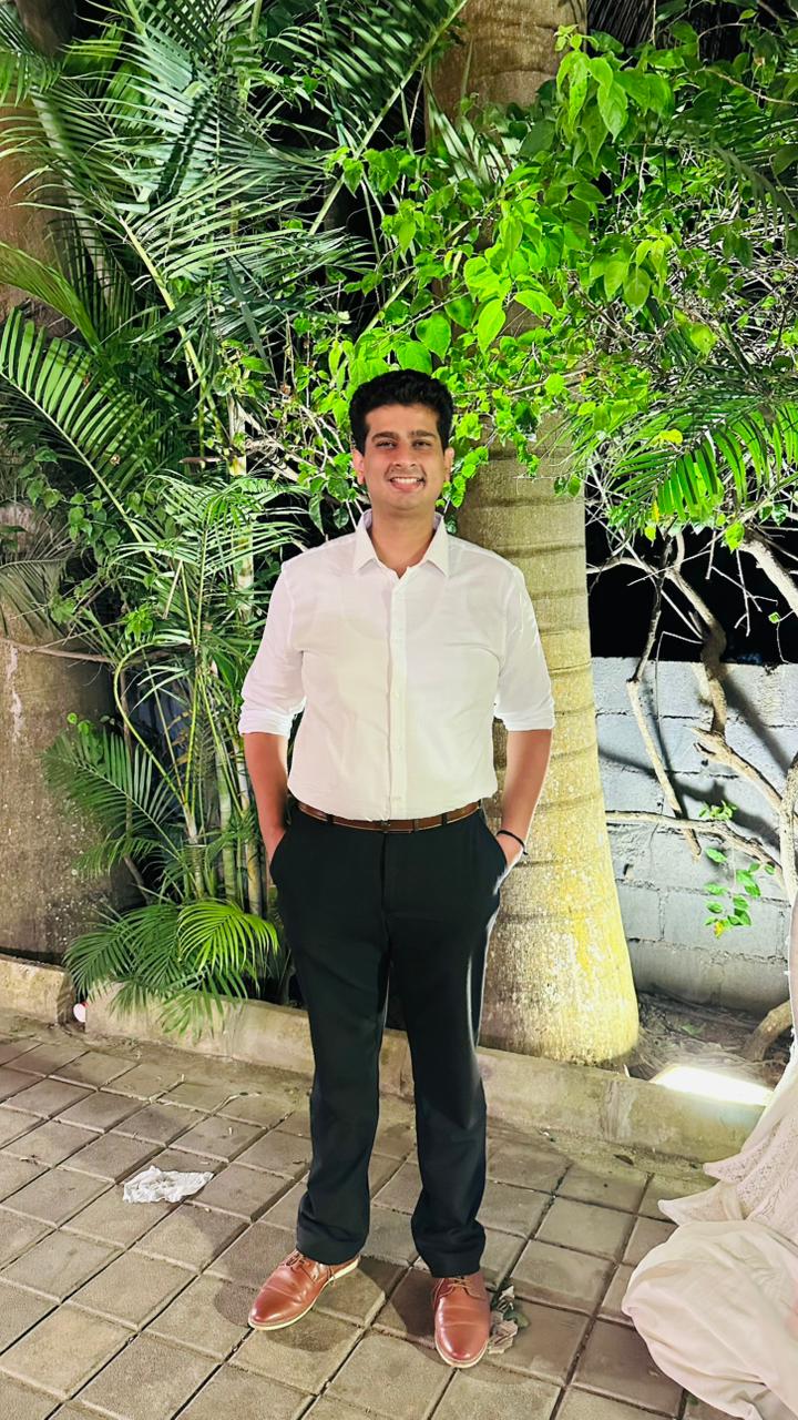 Sourabh Shetty standing outdoors, smiling